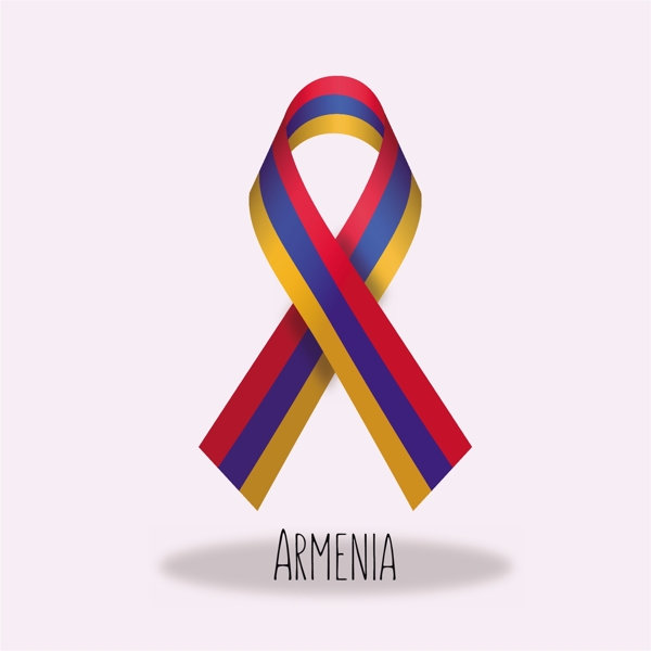 亚美尼亚国旗丝带设计