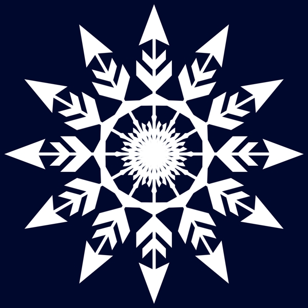 原創(chuàng)PS雪花圖案素材