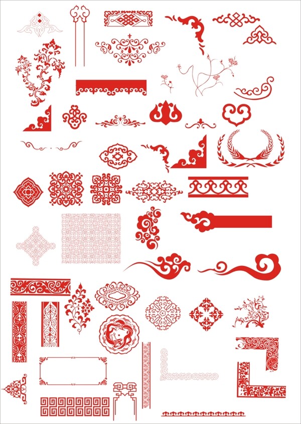 中國傳統(tǒng)古典花紋圖片