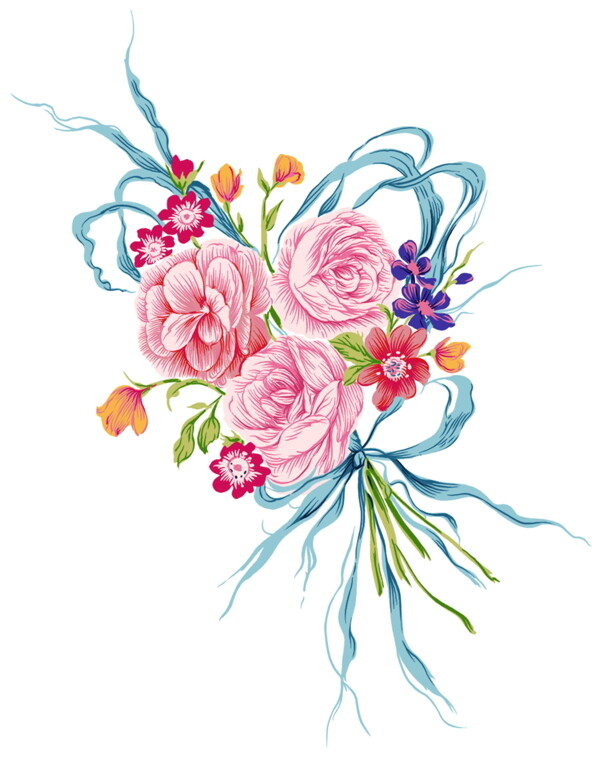 花草插圖花紋圖案0175