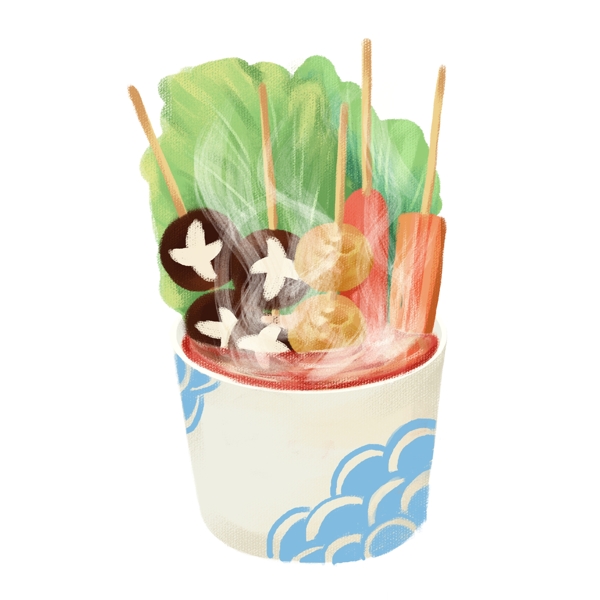 一杯美味的關(guān)東煮可商用