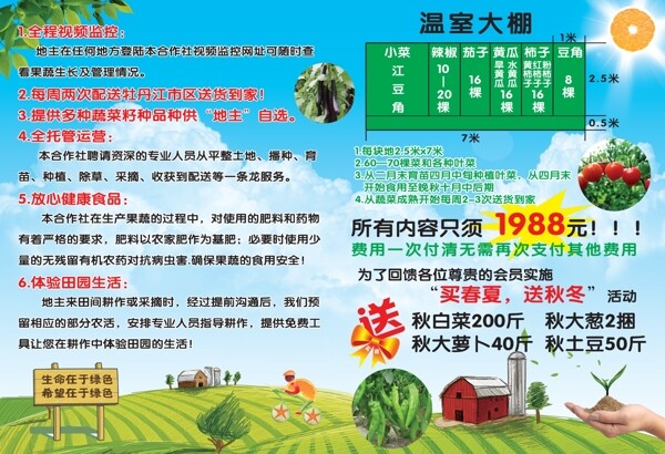 綠色農(nóng)產(chǎn)傳單