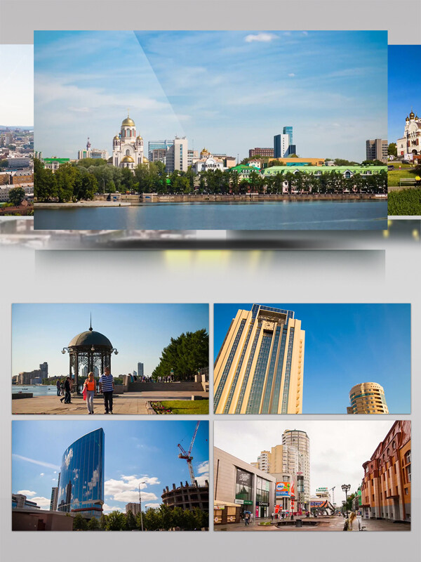 叶卡捷琳堡城市景观人文民族风情延时摄影