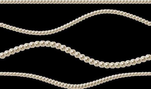 珍珠项链坠免抠png透明图层素材