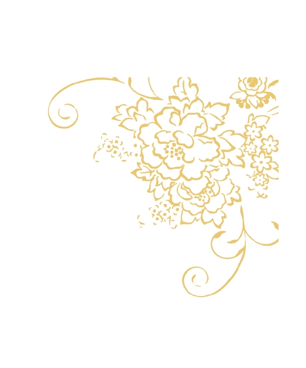 金色花卉图案图片