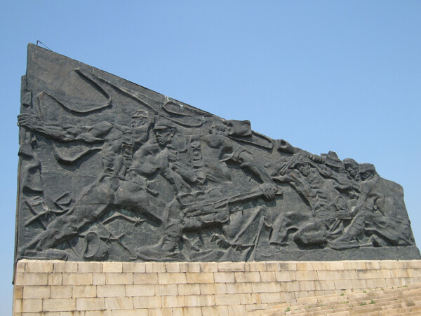 百团大战雕像