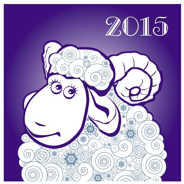 2015羊年裝飾畫