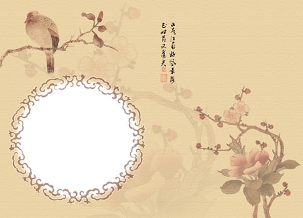 墨梅婚紗模板