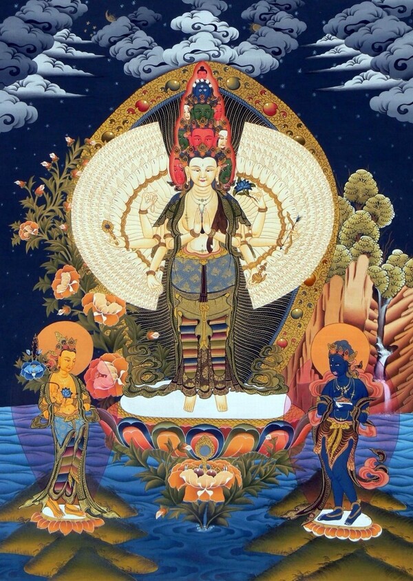 千手千眼觀世音圖片