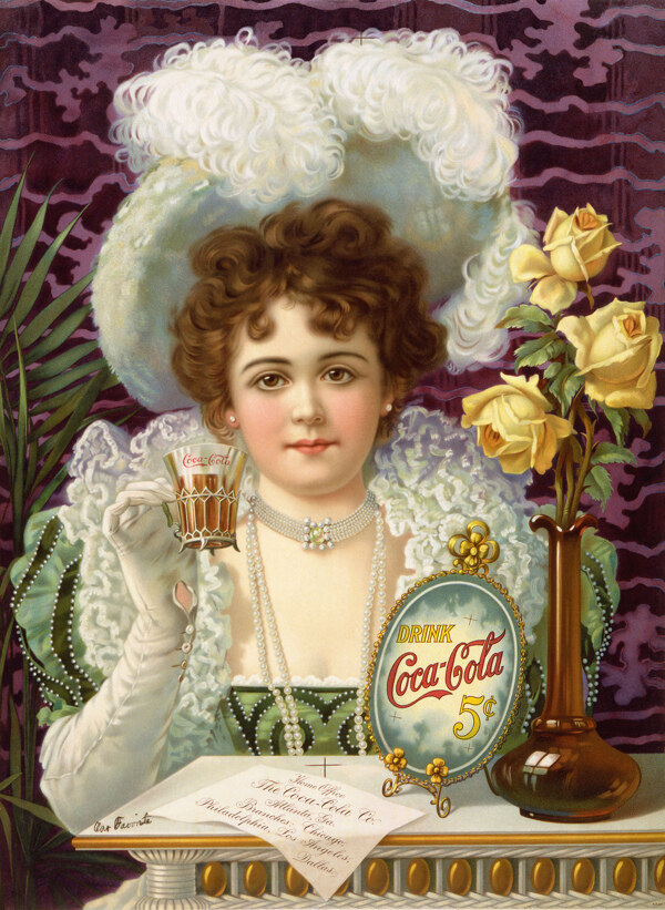 可口可乐早期广告图片