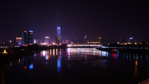 南宁邕江夜景图片