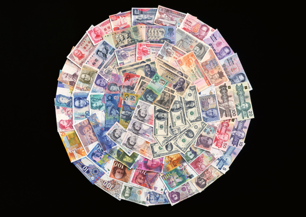 各国纸币收藏纸币流通货币图片货币流通创意