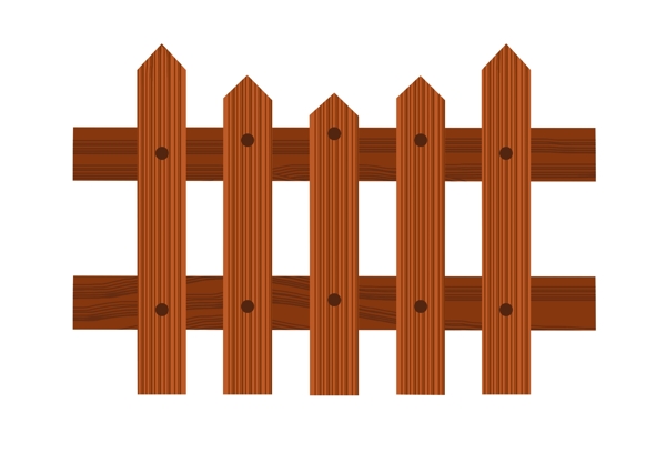 栅栏围栏木质木栏杆