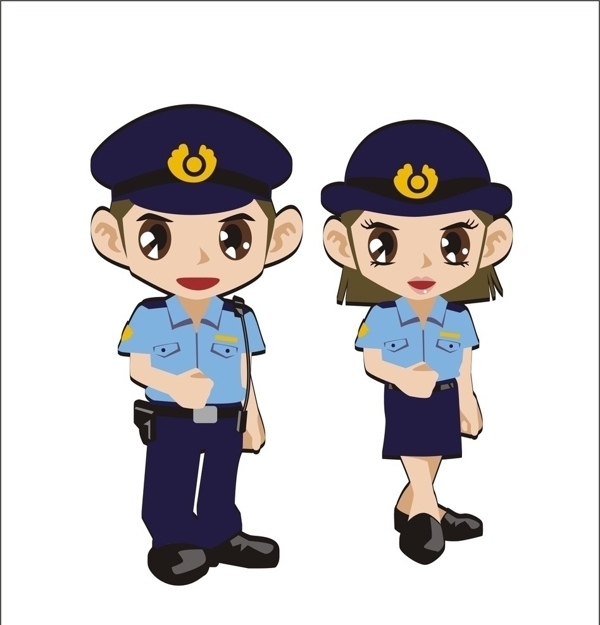 警察矢量圖圖片