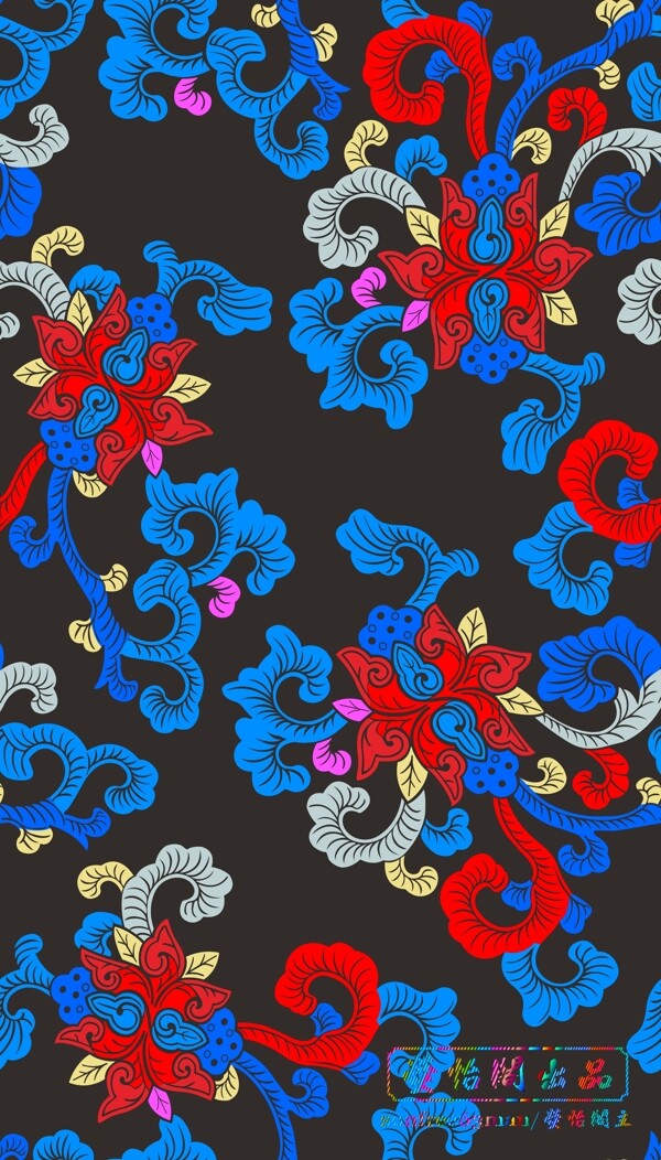 古典花紋