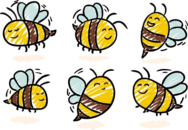 矢量蜜蜂