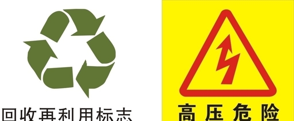 回收再利用高压危险标识图片