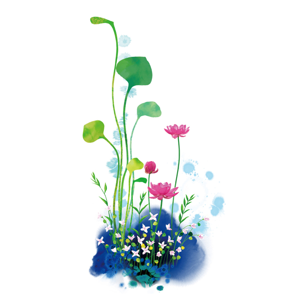 位圖植物圖案寫意花卉花朵免費素材