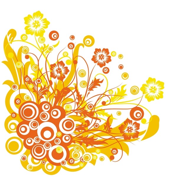 歐美花紋8411矢量EPS