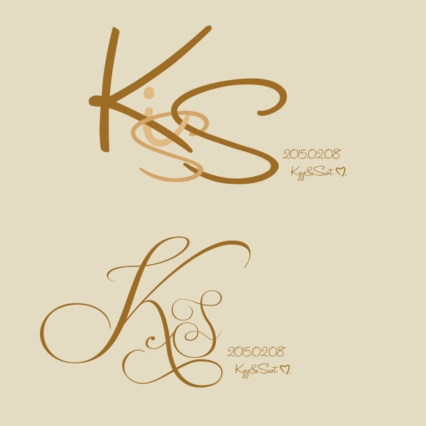 婚禮logokiss