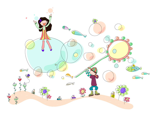 夢幻的插畫