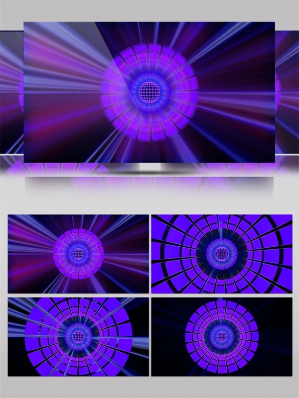 紫色光束舞台动态视频素材
