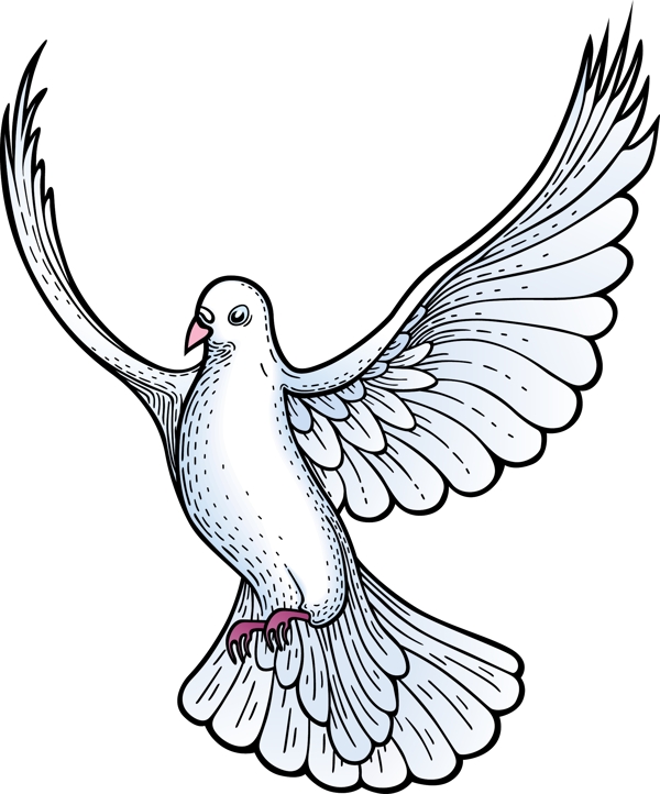 印花矢量圖動物鳥類色彩黑色免費(fèi)素材