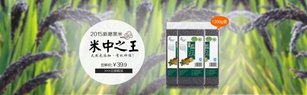 有機(jī)黑米全屏海報(bào)