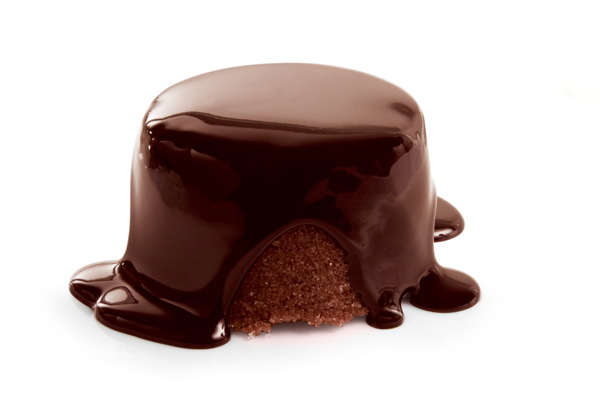巧克力酱汁小蛋糕图片