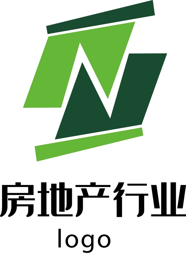 房地产绿色山峰环保logo