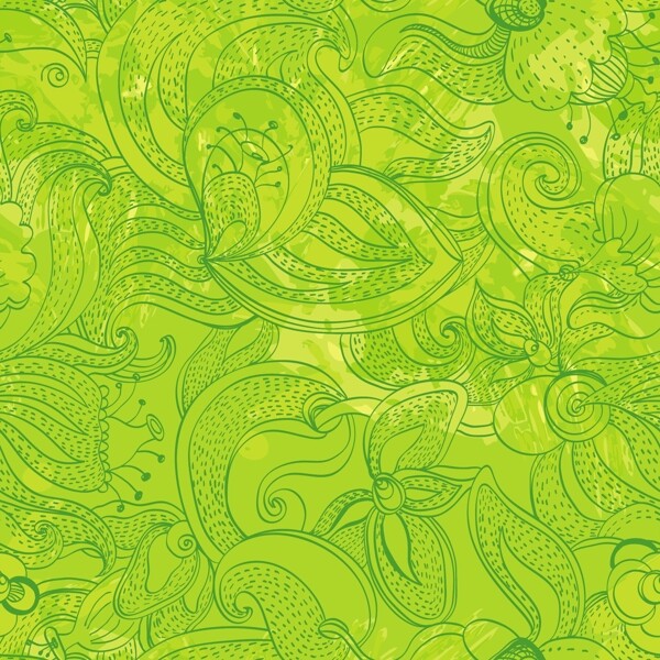 矢量花紋背景素材
