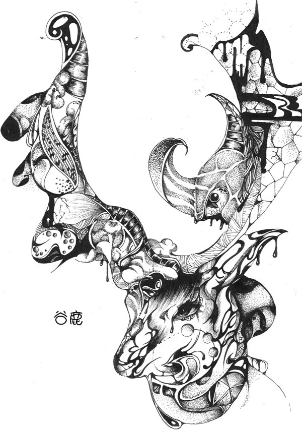 創(chuàng)意動(dòng)物插畫設(shè)計(jì)圖片
