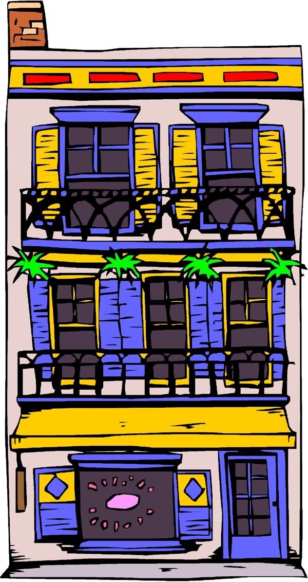 卡通建筑