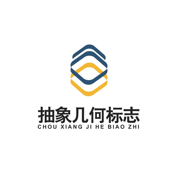 抽象幾何圖案logo