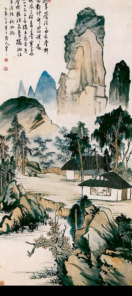 水墨山水畫圖片