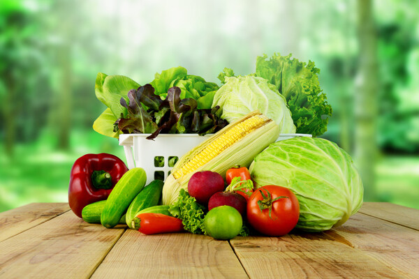新鲜健康蔬菜特写
