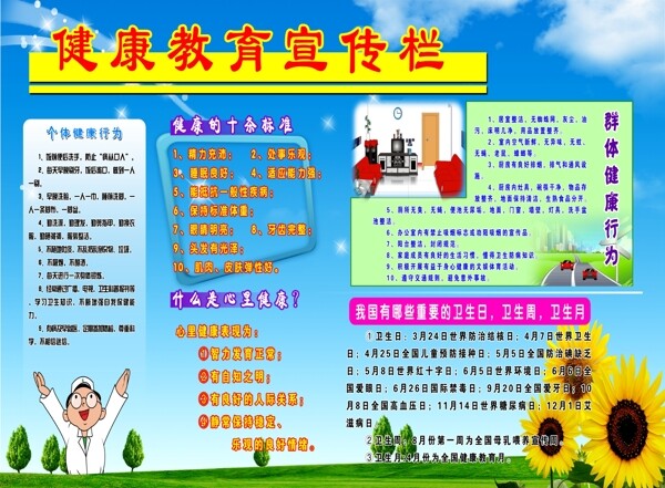 健康教育宣傳欄圖片