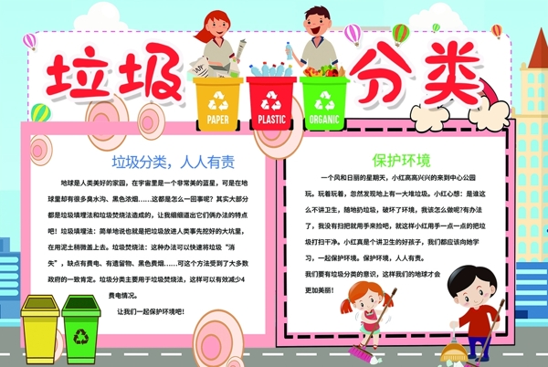 垃圾分類小報(bào)