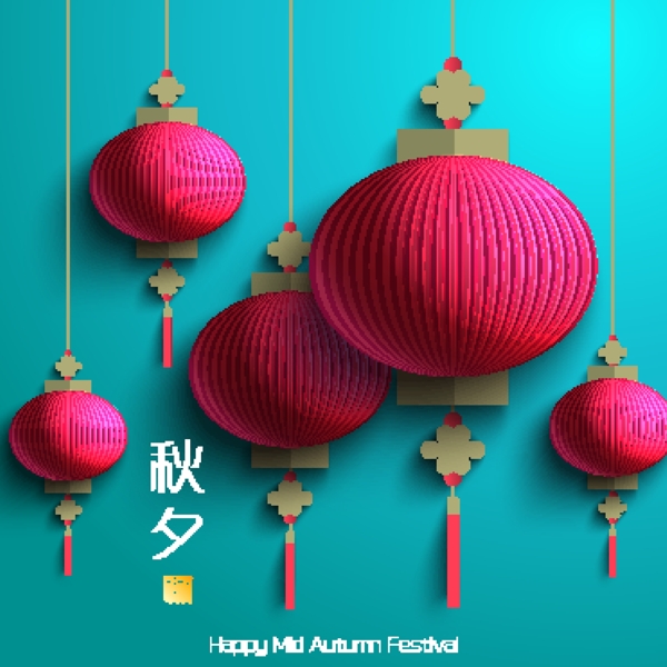 时尚创意中秋节月饼图片