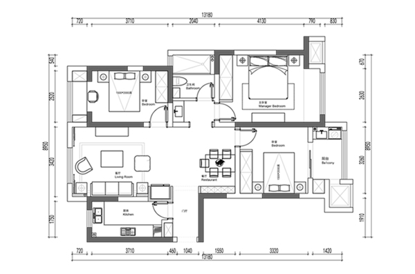 高层住宅CAD平面方案