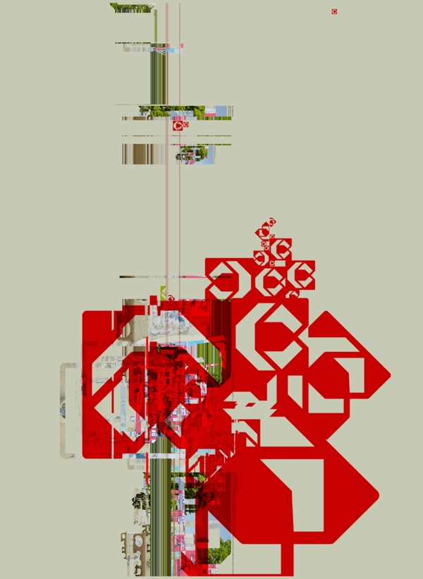 红色标记数码游戏背景设计psd分层素材