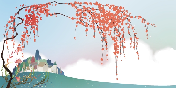 風(fēng)景矢量圖
