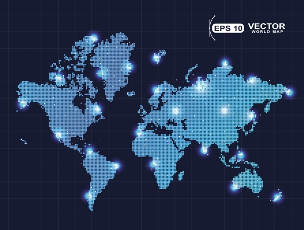 世界地图矢量图形设计集03