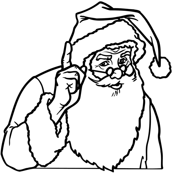 圣诞老人头像卡通头像矢量素材EPS格式0014