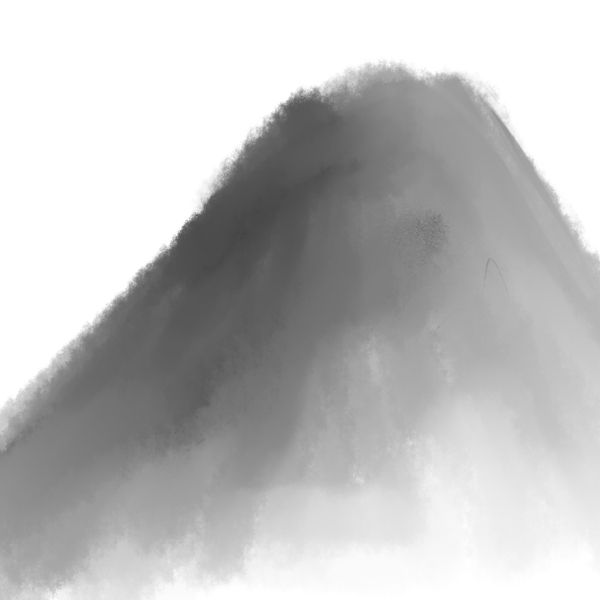 原創(chuàng)手繪水墨風(fēng)景可商用元素山