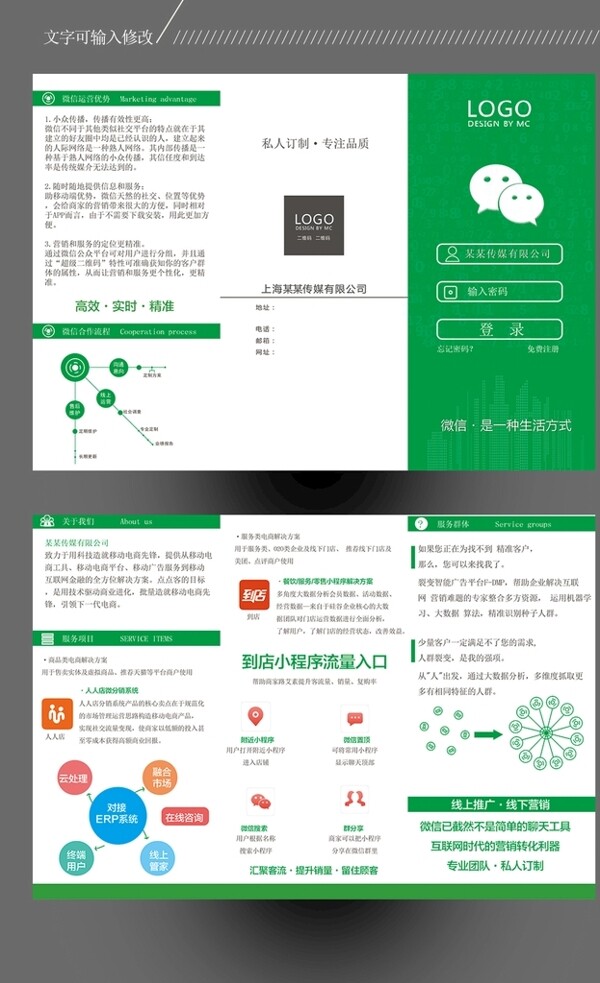程序三折頁