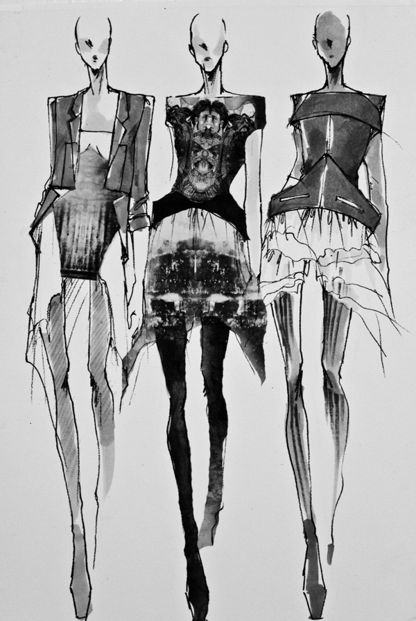 3款時(shí)尚女裝設(shè)計(jì)圖