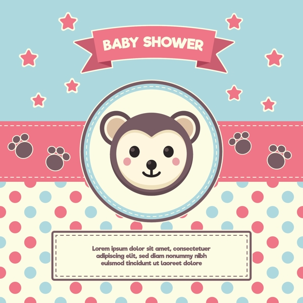 婴儿淋浴背景设计