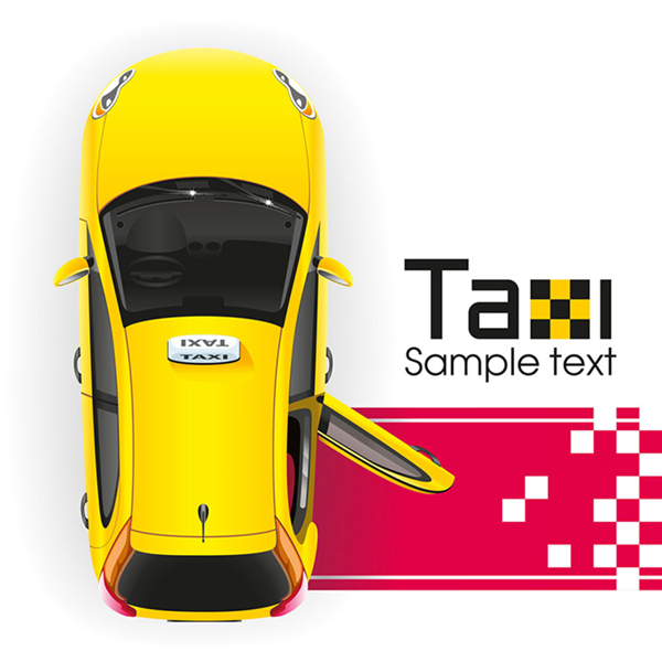 出租車矢量素材
