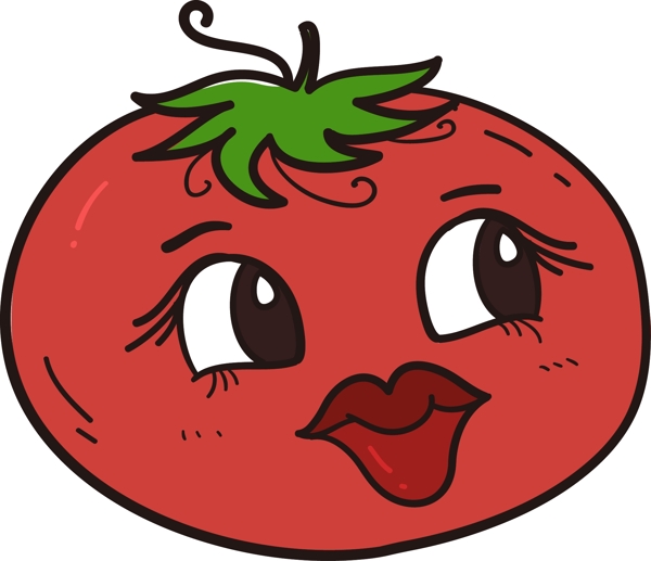 西班牙西红柿番茄节红色卡通蔬果